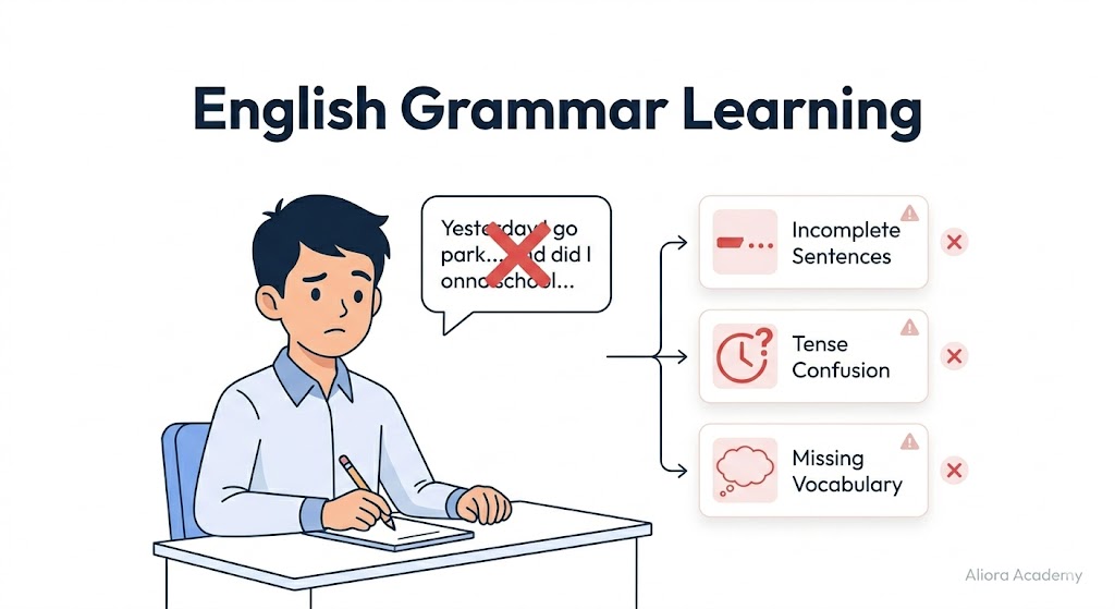 English grammar problems in primary school students