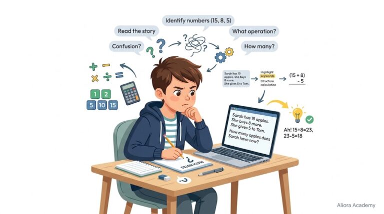 Why is my child having difficulty solving math word problems?