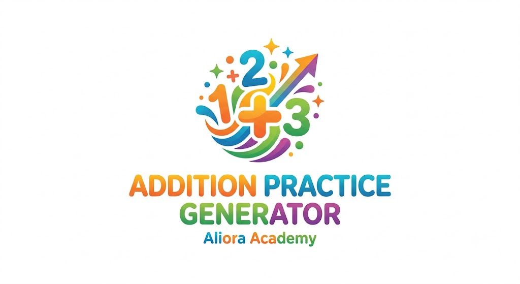 Addition Practice Generator – Free online tool for practicing addition facts and multi-digit addition