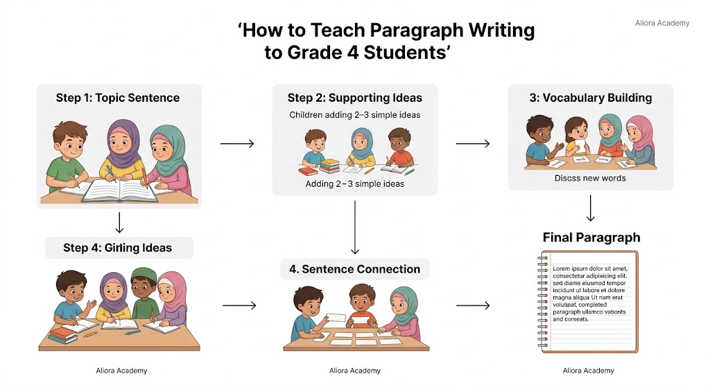 Teaching paragraph writing to Grade 4 students with structured guidance
